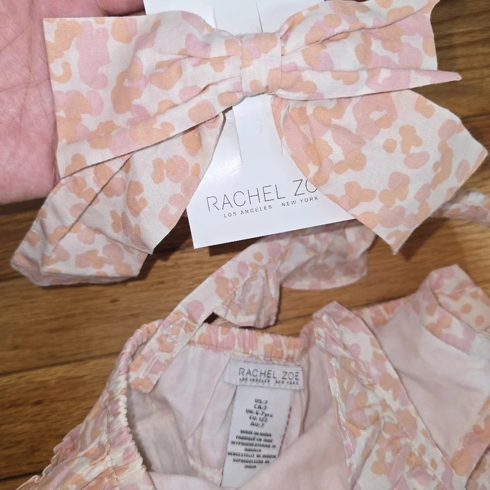 Rachel Zoe Pink and Cream Dress